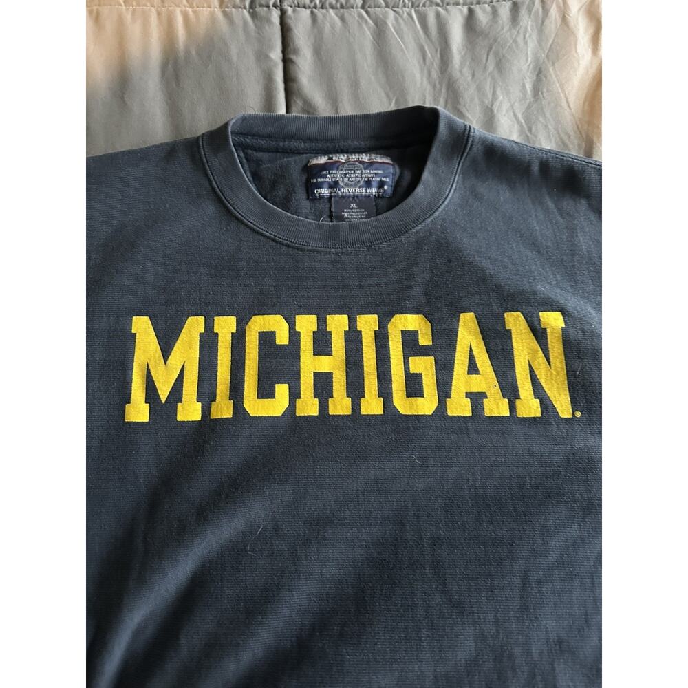 Vintage Champion University of Michigan Original Reverse Weave Crewneck XL
